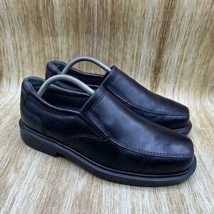 SAS Diplomat Slip On Loafers Men's Size 9 M Shoes Black Leather Comfort